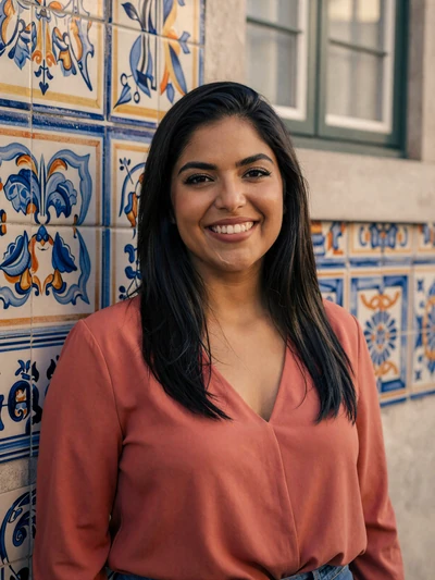Ines, 27, verified Portuguese single from Lisbon - warm-hearted European woman for serious relationship